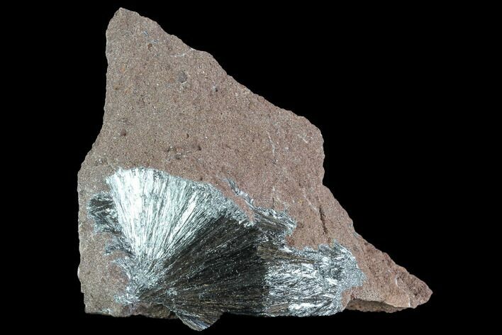 Metallic, Needle-Like Pyrolusite Cystals - Morocco #88932